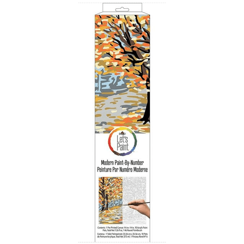 Plaid Let's Paint Fall Landscape Paint By Numbers - 17912