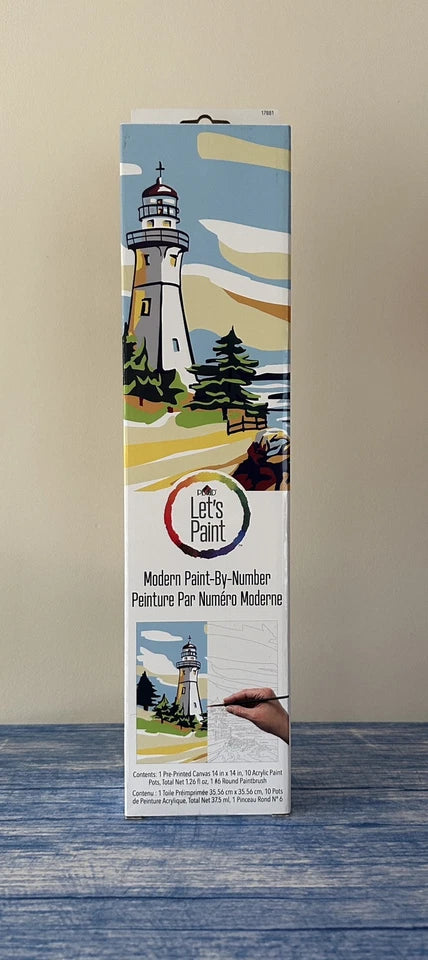 Plaid Let's Paint Modern Paint-by-Number - Lighthouse - 17881